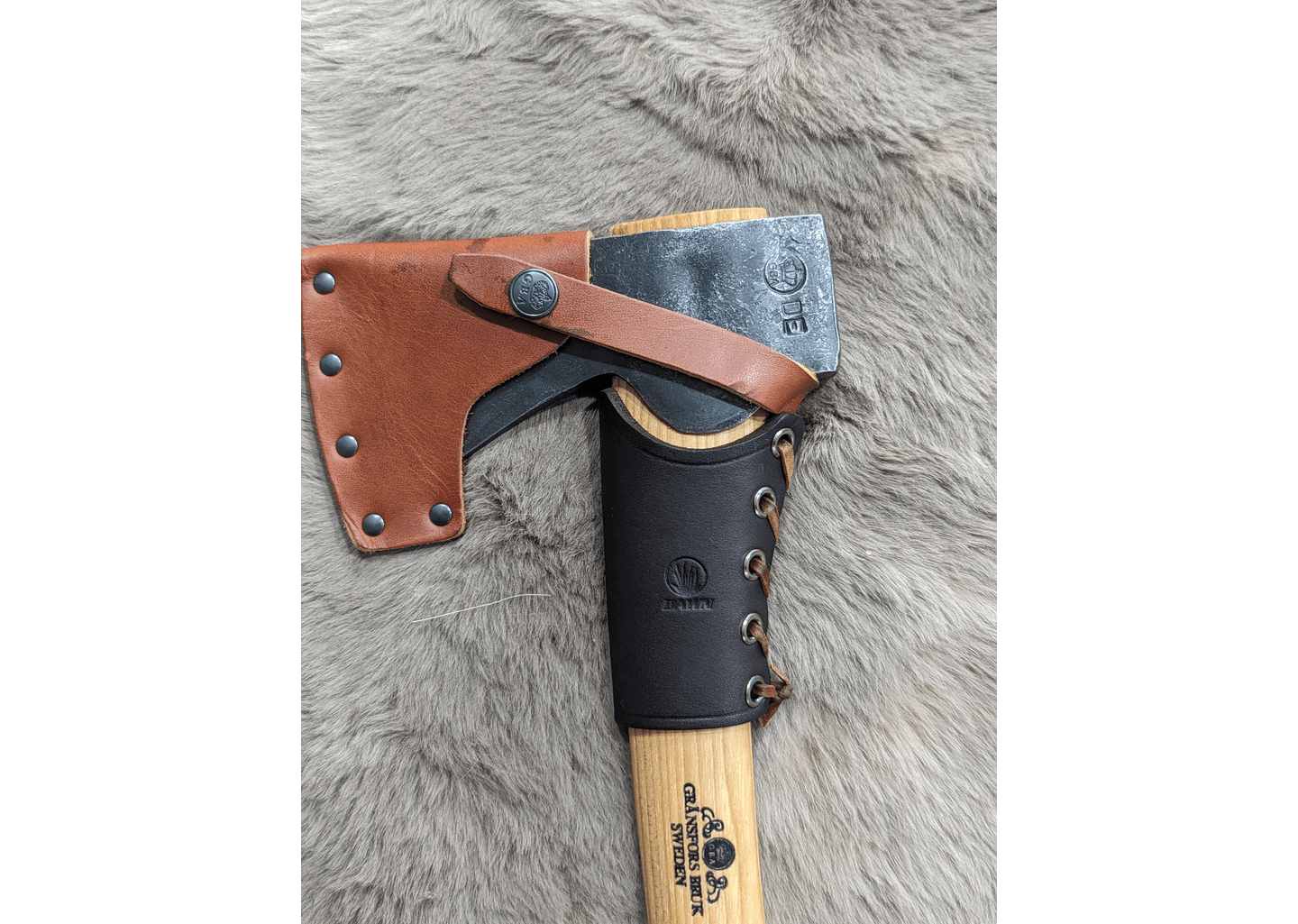 Leather Axe Handle Guard